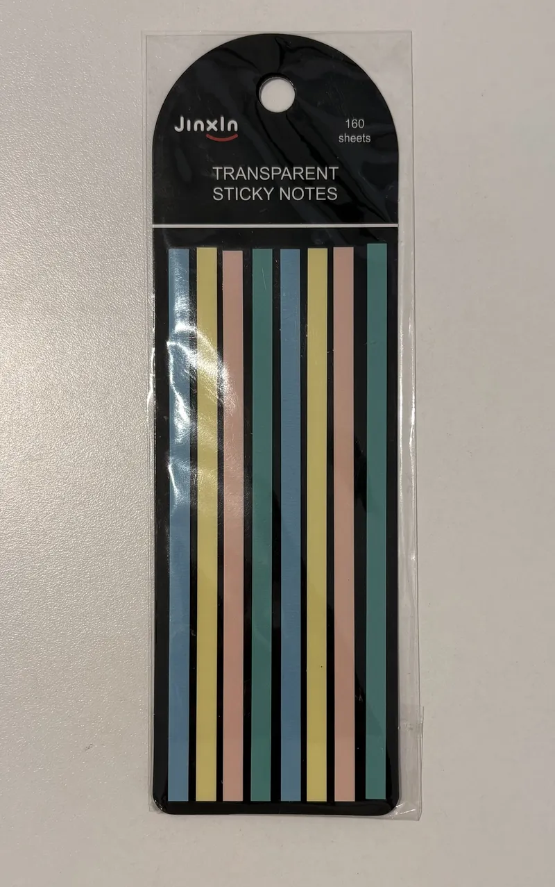 Señaladores transparentes