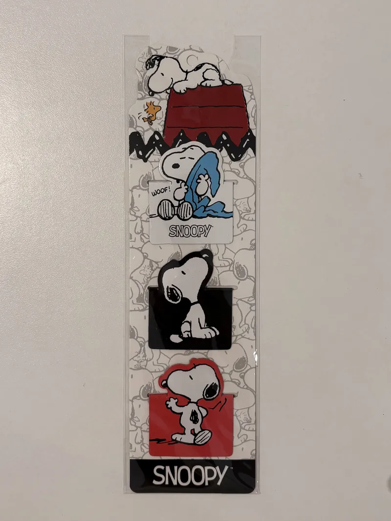 Marcadores de página imantados - Snoopy