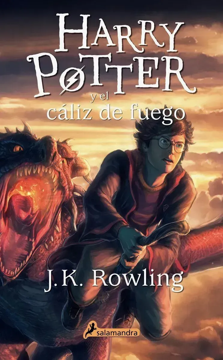 Harry Potter y el caliz de fuego - solapa negra